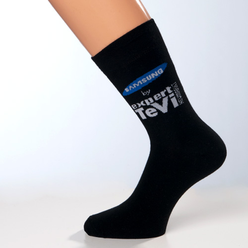 schwarze baumwollsocken mit logo