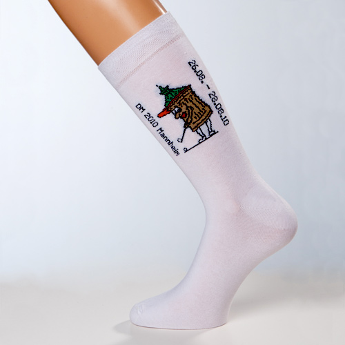 Weiße Socken mit Logo: Business-Socken weiße socken mit logo business-socken